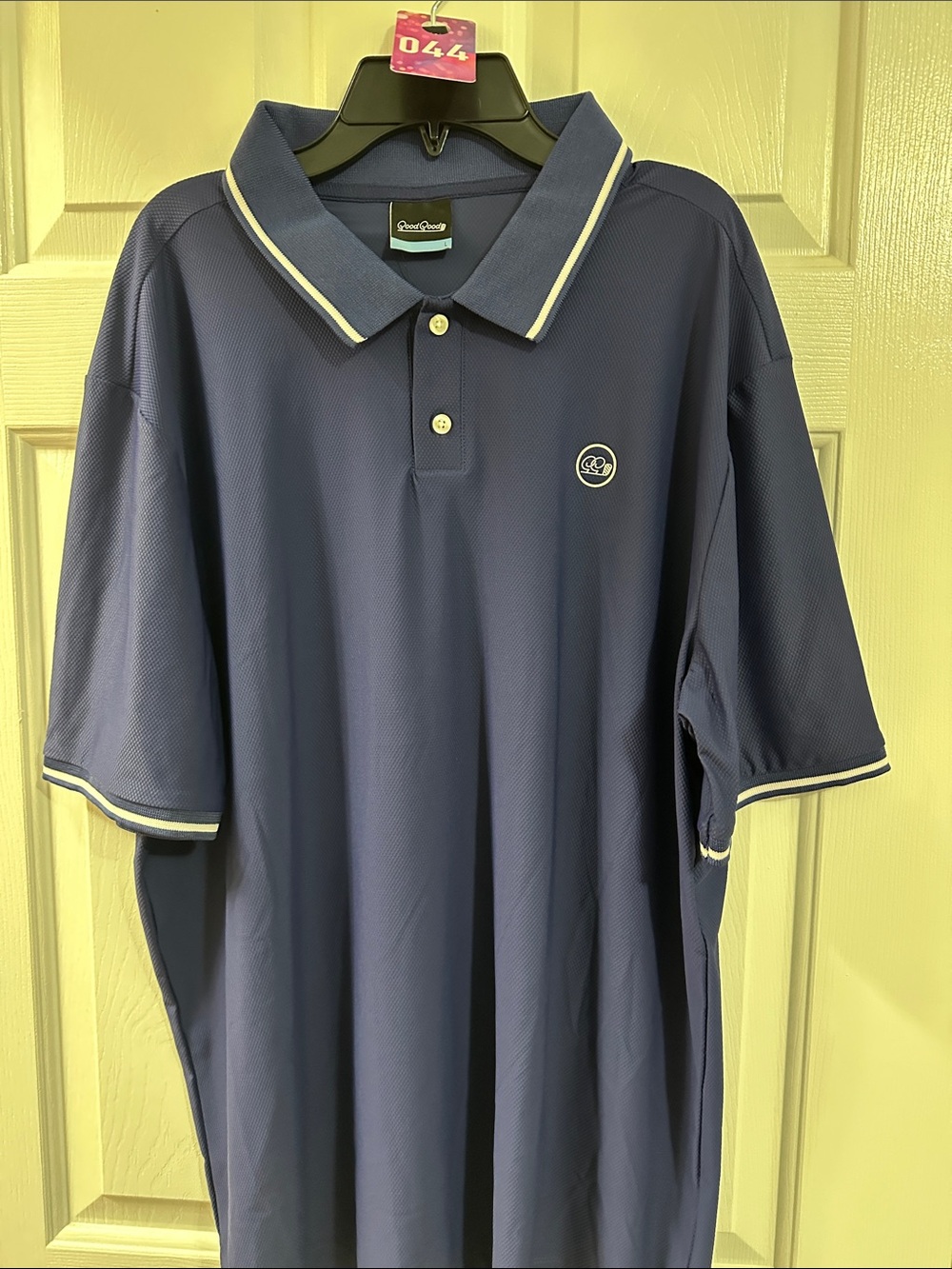 Good good golf Navy Polo with White Trim